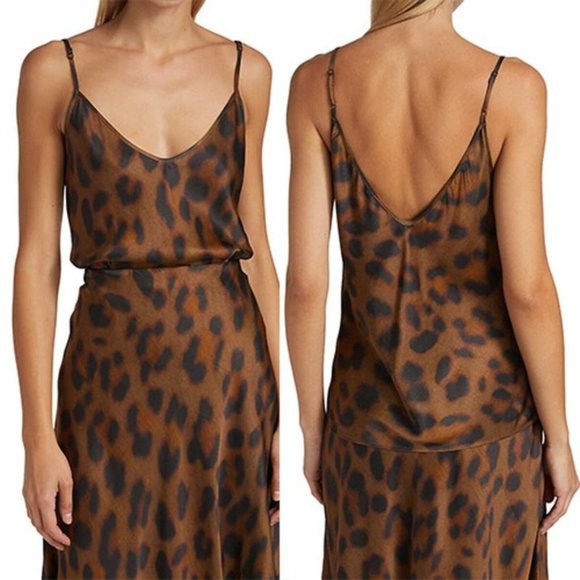 L'Agence Tops - L'Agence Wo Lexi Leopard Print Sleeveless Camisole Top Spice Black Size: XS NWOT